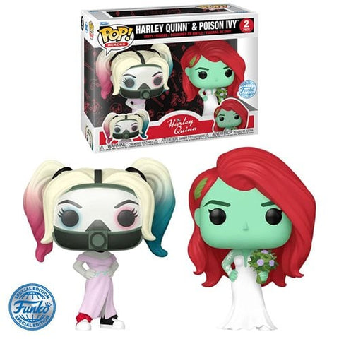 Funko Pop! Heroes: Harley Quinn and Poison Ivy Wedding - 2-Pack - Entertainment Earth Exclusive