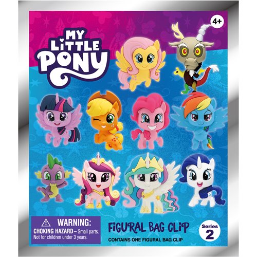 My Little Pony Series 2 3D Foam Bag Clip - One Mystery Figure (Pre-Order)