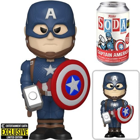Funko Soda - Avengers: Endgame - Captain America Vinyl Soda Figure - Entertainment Earth Exclusive (Chance at Chase)