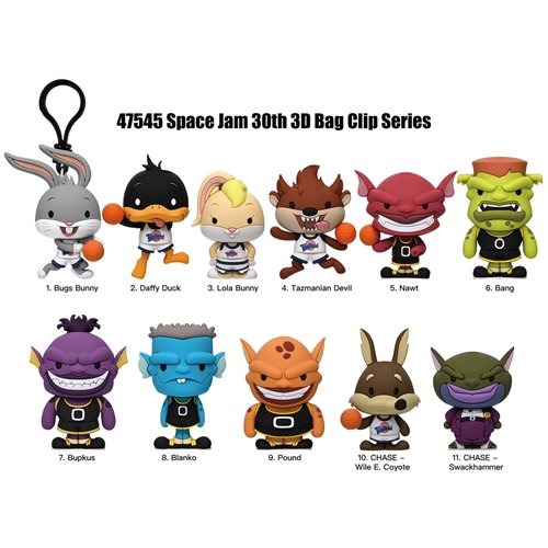 Space Jam Series 1 3D Foam Bag Clip - One Mystery Figure (Pre-Order)