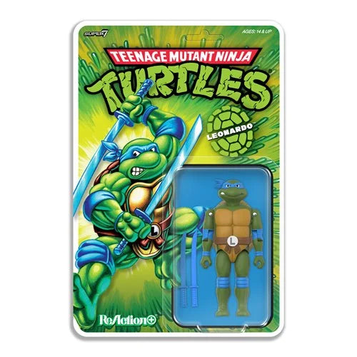 Teenage Mutant Ninja Turtles Leonardo 3 3/4-Inch ReAction+ Figure (Pre-Order)