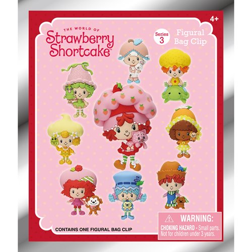 Strawberry Shortcake Series 3 3D Foam Bag Clip - One Mystery Figure (Pre-Order)
