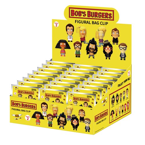 Bob's Burgers Series 2 3D Foam Bag Clip - One Mystery Figure (Pre-Order)