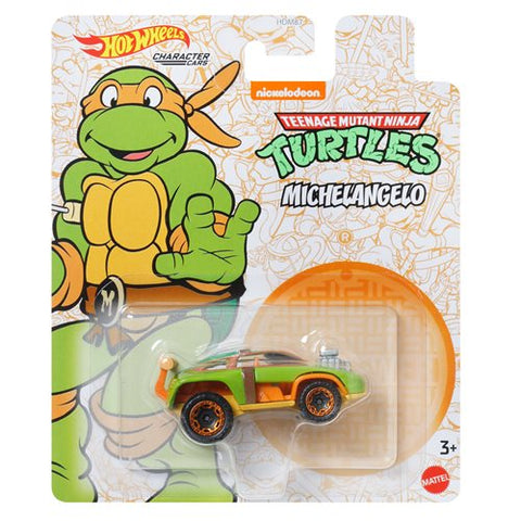 Hot Wheels Entertainment Character Cars - TMNT Michelangelo