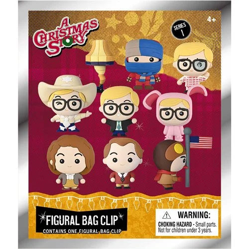A Christmas Story Series 1 3D Foam Bag Clip - One Mystery Figure (Pre-Order)