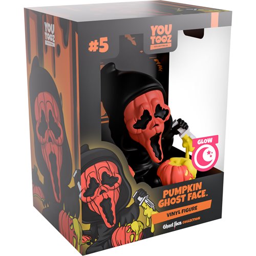 Ghost Face Collection Pumpkin Mask Ghost Face Glow In The Dark Vinyl Figure #5 (Pre-Order)