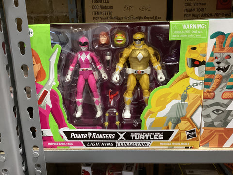 Power Rangers X Teenage Mutant Ninja Turtles Lightning Collection Morphed April O’Neil and Morphed Michelangelo