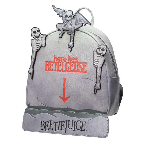 Beetlejuice Tombstone Glow-in-the-Dark Mini-Backpack - Entertainment Earth Exclusive