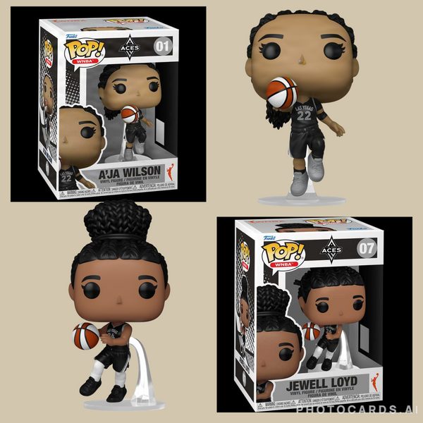 WNBA Las Vegas Aces Funko Pop! Vinyl Figure Bundle of 2 (Pre-Order)
