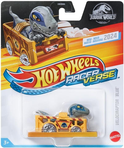 Hot Wheels Racerverse 2024 - Blue the Raptor in Containment Cage