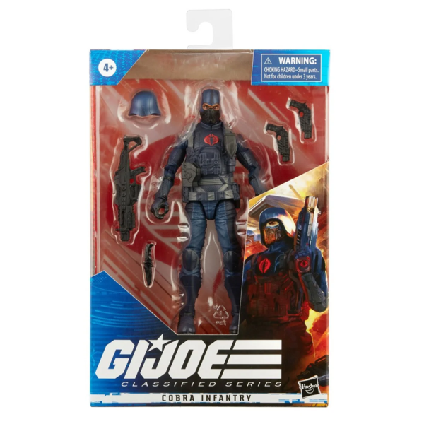 Hasbro G.I. Joe Classified Series Cobra Infantry Action Figure Collectible Premium Toy with Multiple Accessories 6-Inch Scale with Custom Package Art