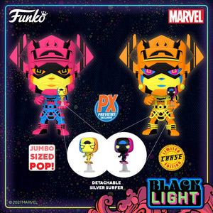 Marvel Galactus with Silver Surfer Black Light Version Jumbo 10-Inch Pop! Vinyl Figure – Previews Exclusive - Chase Bundle of 6 Pops!