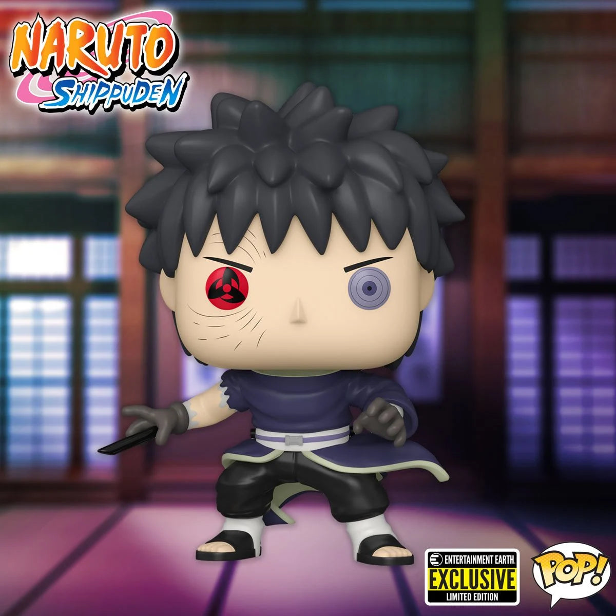 Funko Pop! Animation : Naruto - Obito Uchiha Unmasked #1400 - Entertainment Earth Exclusive