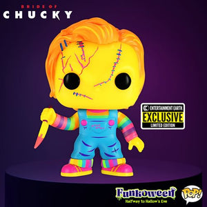 Funko Pop! Movies: Bride of Chucky - Blacklight Chucky - Entertainment Earth Exclusive (PRE-ORDER)