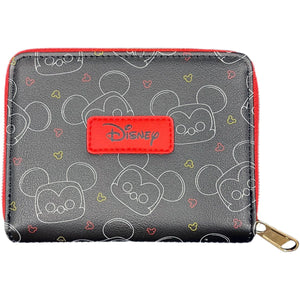 Disney Mickey Mouse Head Print Wallet Zip-Around from Funko