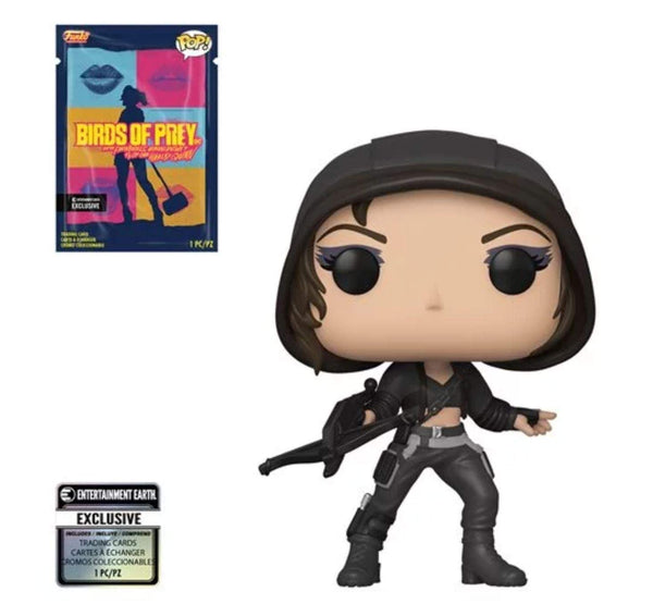 Birds of Prey Huntress Pop! Vinyl Figure with Collectible Card - Entertainment Earth Exclusive