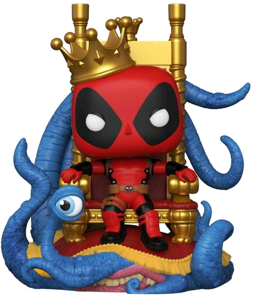 Pop! Deluxe Marvel Heroes King Deadpool on Throne Vinyl Figure - Previews Exclusive