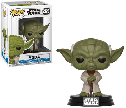 Funko Pop Star Wars: Clone Wars - Yoda Collectible Figure