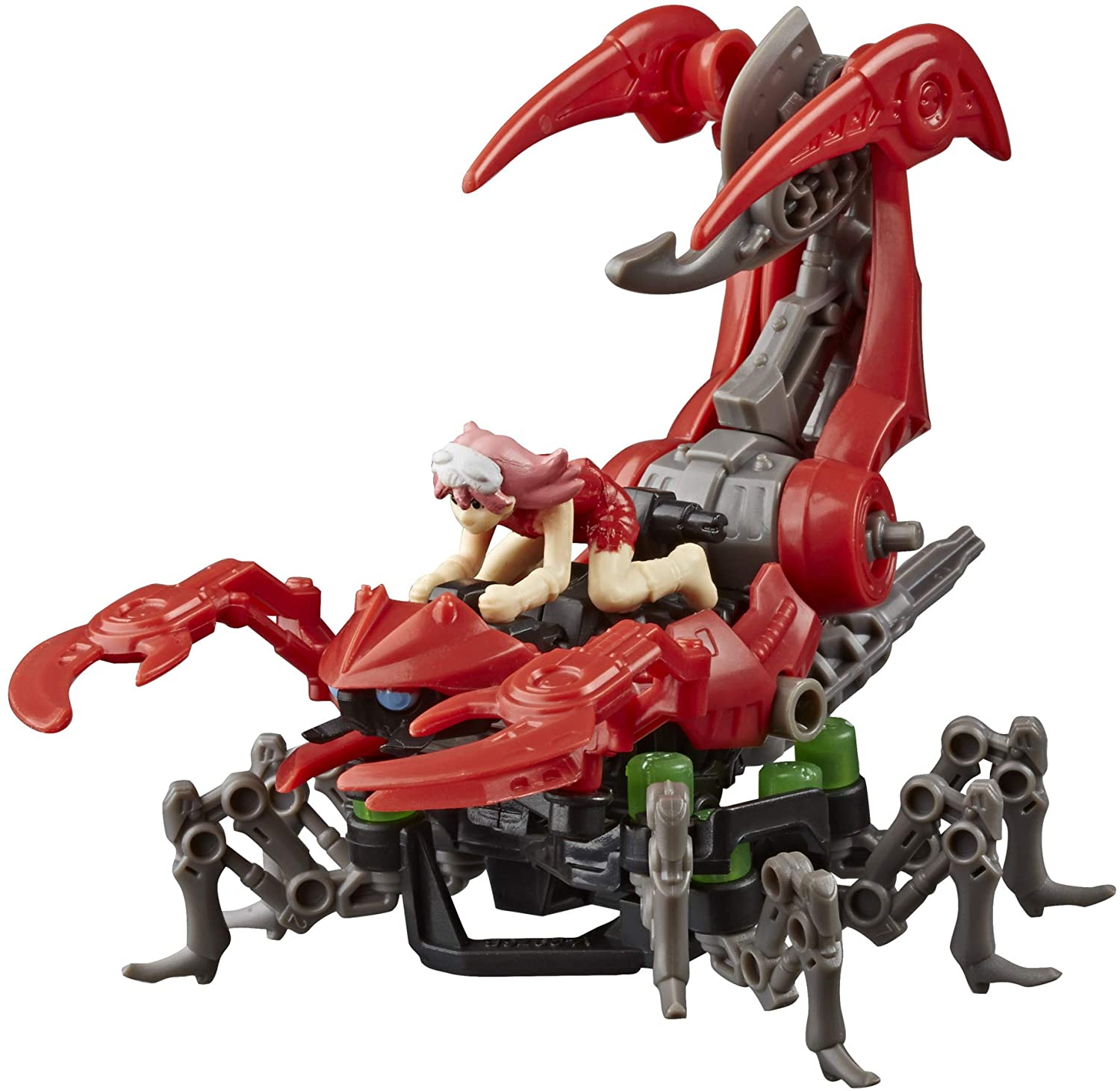 ZOIDS Hasbro Mega Battlers Needle - Scorpion-Type Buildable Beast Figure with Wind-Up Motion - Toys for Kids Ages 8 and Up, 33 Pieces