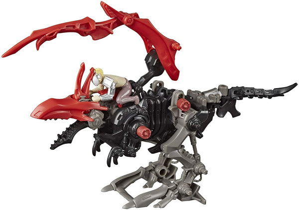 ZOIDS Hasbro Mega Battlers Rapterrix - Velociraptor-Type Buildable Beast Figure with Wind-Up Motion - Toys for Kids Ages 8 and Up, 27 Pieces