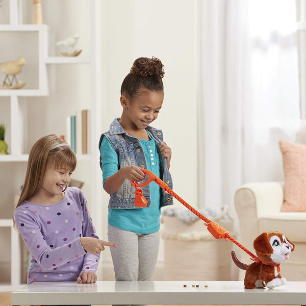 furReal Poopalots Big Wags Interactive Pet Toy, Connectible Leash System, Ages 4 and Up - Pup