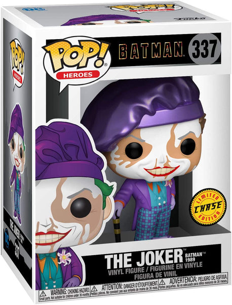 Funko Pop! Heroes:Batman 1989-Joker with Hat and Chase Bundle