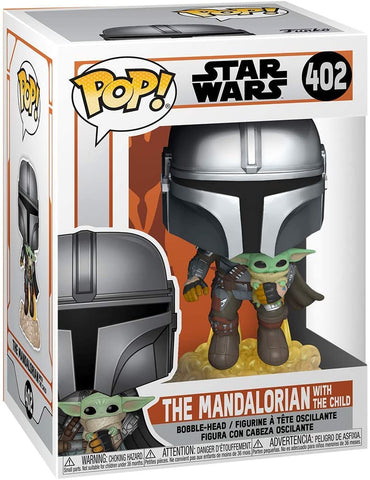 Funko Pop! Star Wars: The Mandalorian - Mandalorian Flying with The Child