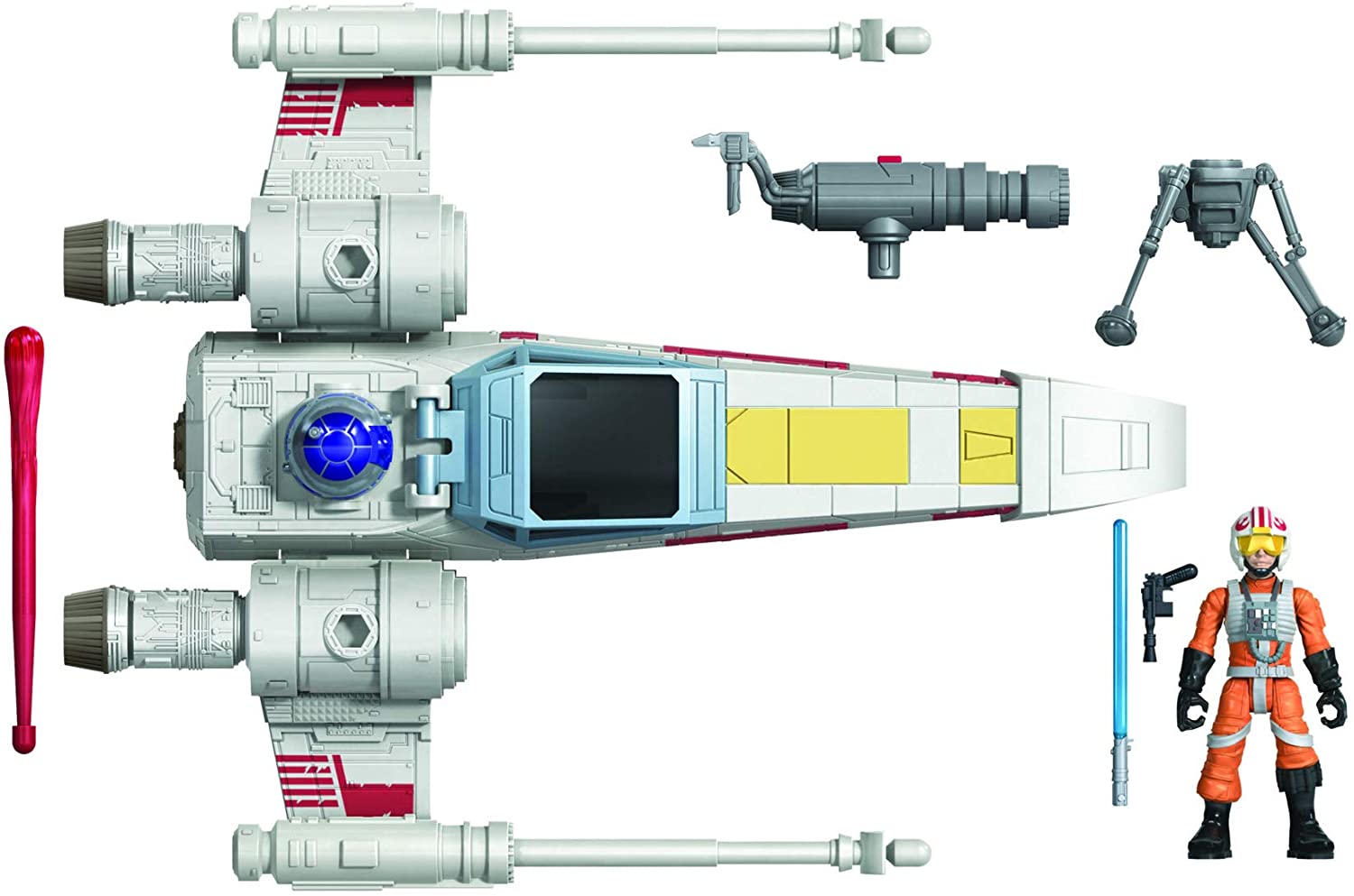 Star Wars Mission Fleet Stellar Class Luke Skywalker X-Wing Fighter 2.5-Inch-Scale Figure and Vehicle