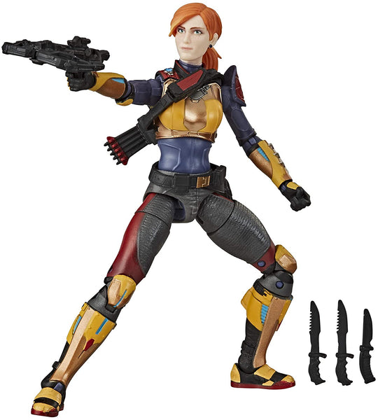 Hasbro G.I. Joe Classified Series Scarlett Action Figure Collectible 05 Premium Toy with Multiple Accessories 6-Inch Scale with Custom Package Art