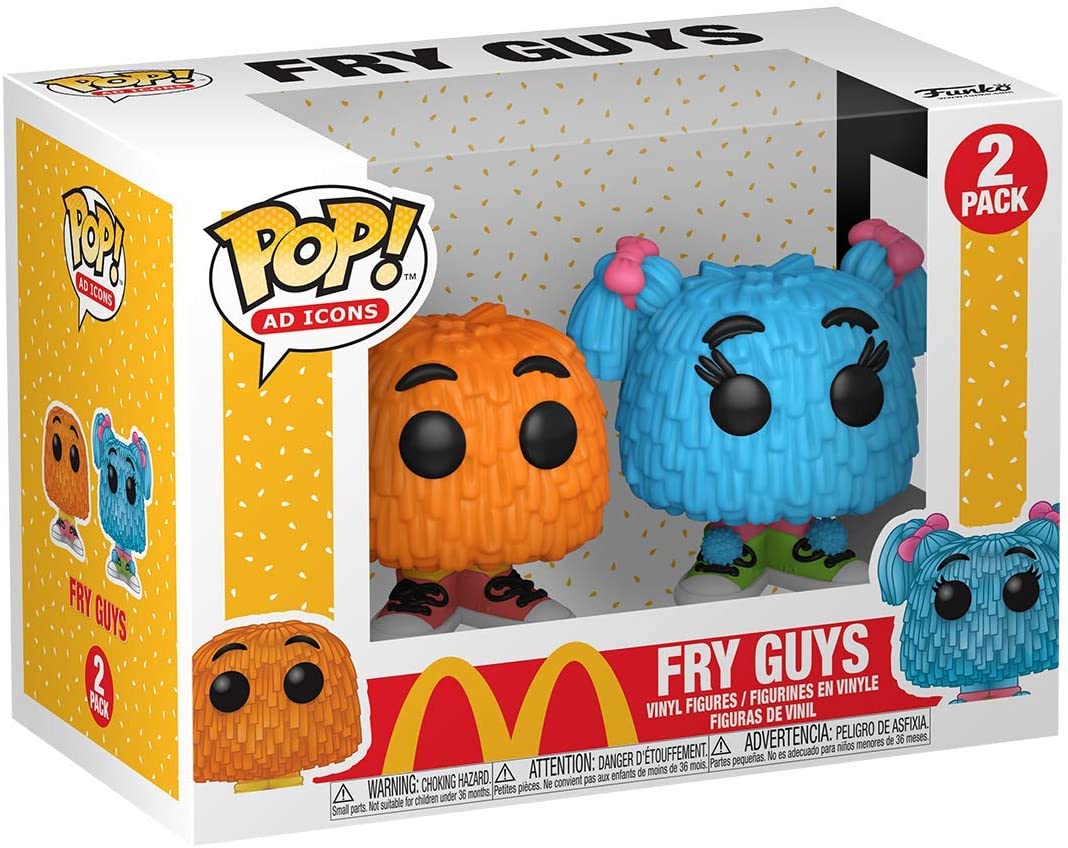 Funko Pop! Ad Icons : McDonald's - 2 Pack Fry Kids (Orange & Blue)