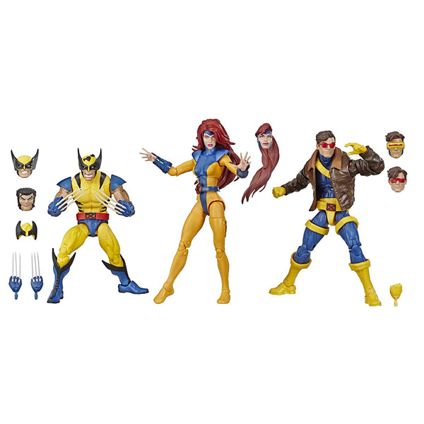 Marvel Legends X-Men Jean Grey, Cyclops, and Wolverine 6-Inch Action Figure 3-Pack