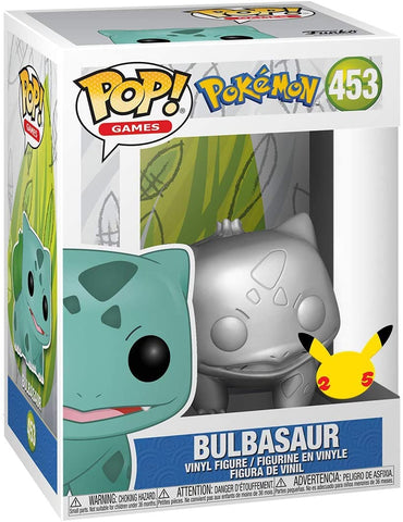 Funko Pop! Games: Pokemon - Bulbasaur Metallic Silver (Anniversary)