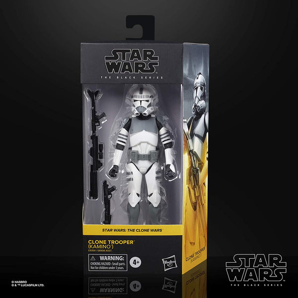 Star Wars The Black Series Clone Trooper (Kamino) Toy 6-Inch-Scale The Clone Wars Collectible Action Figure