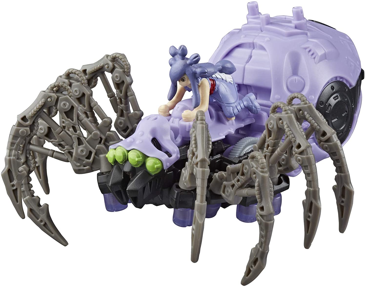 ZOIDS Hasbro Mega Battlers Phobia - Spider-Type Buildable Beast Figure with Wind-Up Motion - Toys for Kids Ages 8 and Up, 35 Pieces