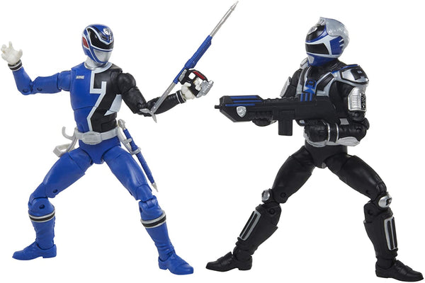 Power Rangers Lightning Collection S.P.D. Squad B Blue Ranger Versus Squad A Blue Ranger 2-Pack 6-Inch Premium Collectible Action Figure Toys