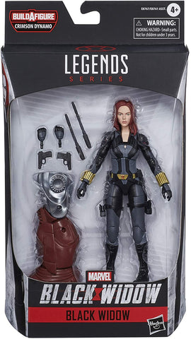 Marvel Hasbro Black Widow Legends Series 6-inch Collectible Black Widow Action Figure Toy, Premium Design, 6 Accessories, Ages 4 and Up