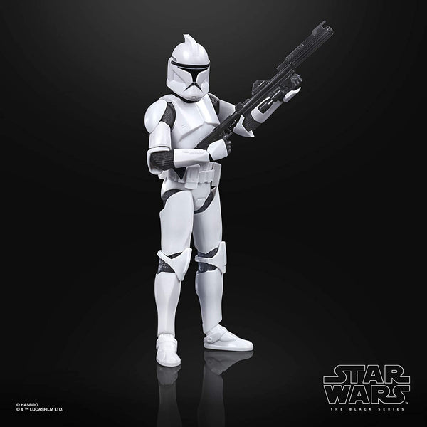 STAR WARS The Black Series Phase I Clone Trooper Toy 6-Inch Scale The Clone Wars Collectible Action Figure