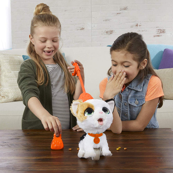furReal Poopalots Big Wags Interactive Pet Toy, Connectible Leash System, Ages 4 and U - Kitty