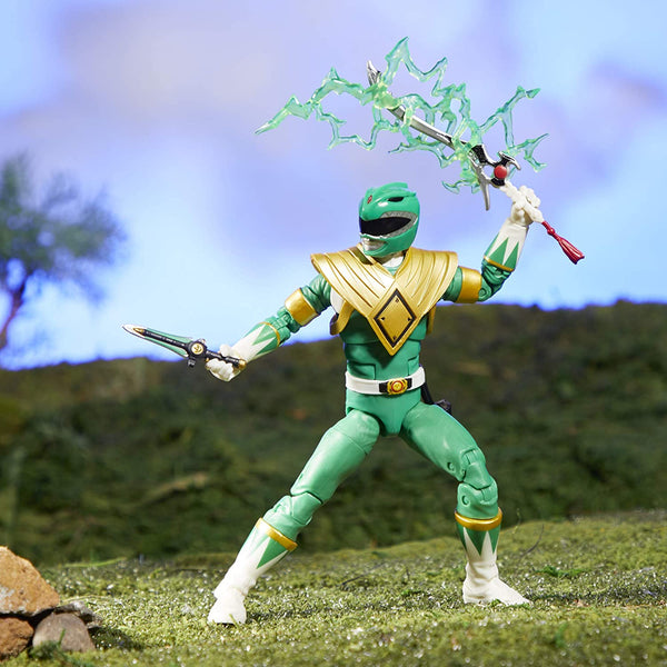 Power Rangers Lightning Collection Mighty Morphin Green Ranger 6-Inch Premium Collectible Action Figure Toy with Accessories