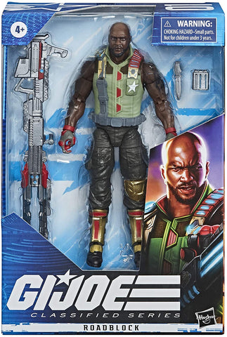 Hasbro G.I. Joe Classified Series Roadblock Action Figure 01 Collectible Premium Toy with Multiple Accessories 6-Inch Scale with Custom Package Art