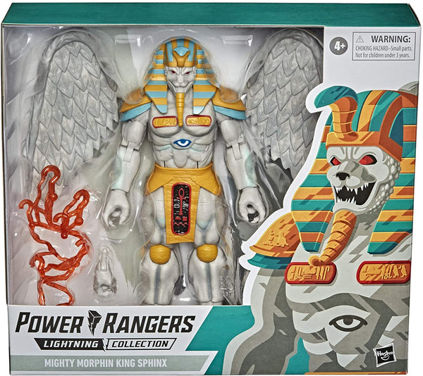 Power Rangers Lightning Collection Monsters Mighty Morphin King Sphinx 8-Inch Premium Collectible Action Figure Toy with Accessories