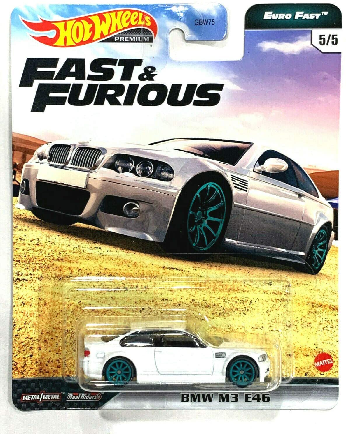 Fast & Furious Hot Wheels Premium Euro Fast 5/5 M3 E46 (B M W) White