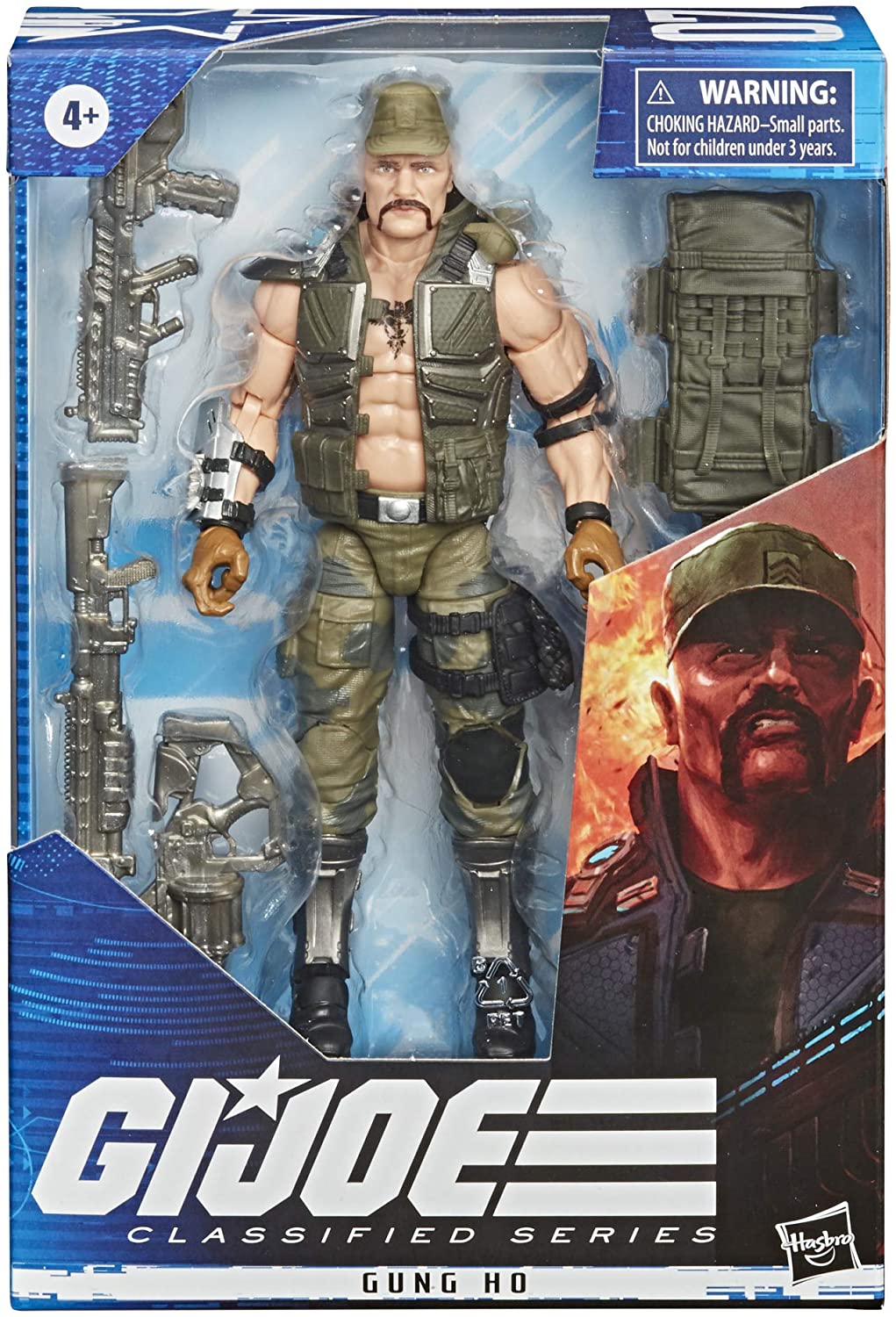 Hasbro G.I. Joe Classified Series Gung Ho Action Figure 07 Collectible Premium Toy with Multiple Accessories 6-Inch Scale with Custom Package Art