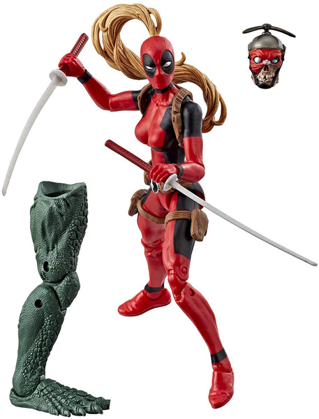 Hasbro Marvel Legends Series 6-inch Deadpool Collection Deadpool Action Figure (Lady Deadpool) Toy Premium Design and 4 Accessories