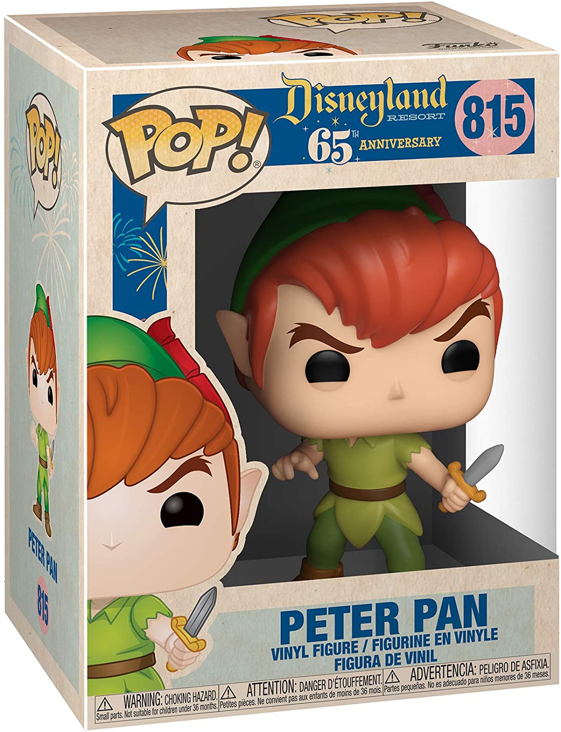 Disneyland 65th Anniversary Peter Pan Pop! Vinyl Figure