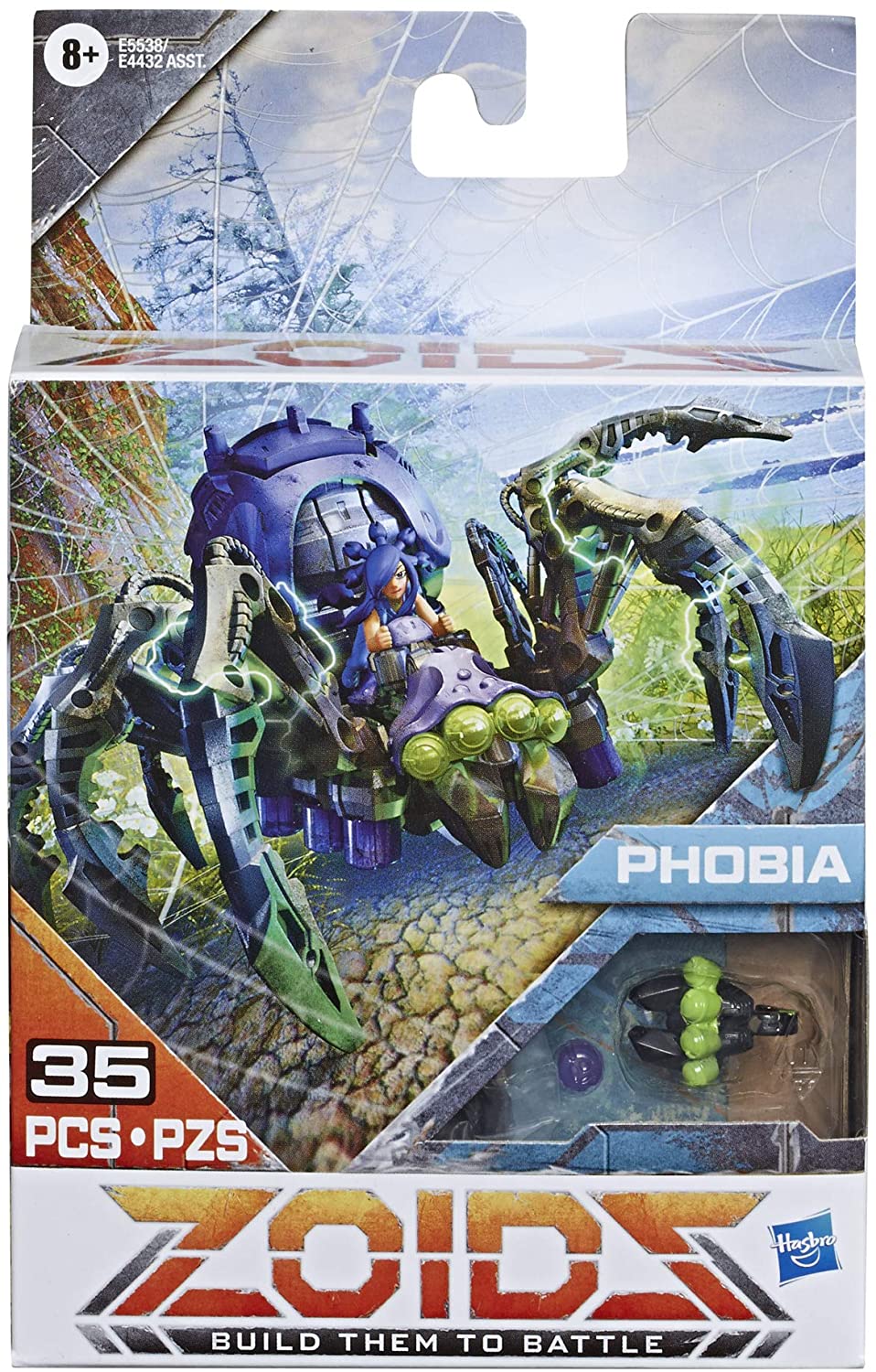 ZOIDS Hasbro Mega Battlers Phobia - Spider-Type Buildable Beast