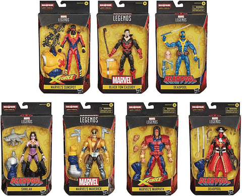 Deadpool Marvel Legends Wave 3 Set of 7 Figures (Strong Guy BAF)