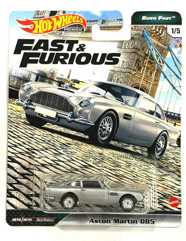 Fast & Furious Hot Wheels Premium Euro Fast 1/5 Aston Martin DB5 (Silver)