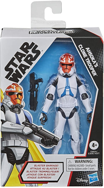 Star Wars Galaxy of Adventures Ahsoka’s Clone Trooper Toy 5-Inch-Scale Action Figure with Fun Blaster Accessory Feature