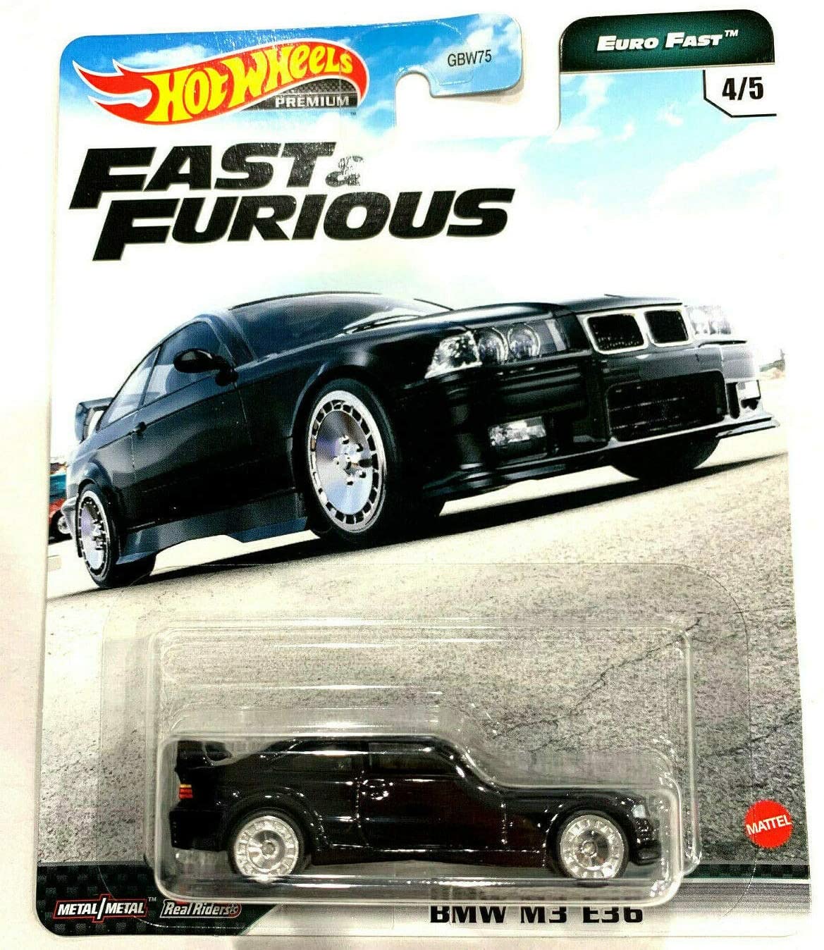 Fast & Furious Hot Wheels Premium Euro Fast 4/5 M3 E36 (B M W) Black